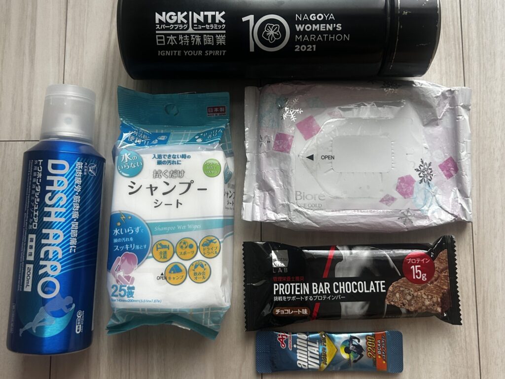 マラソンのフィニッシュ後のおすすめアイテム